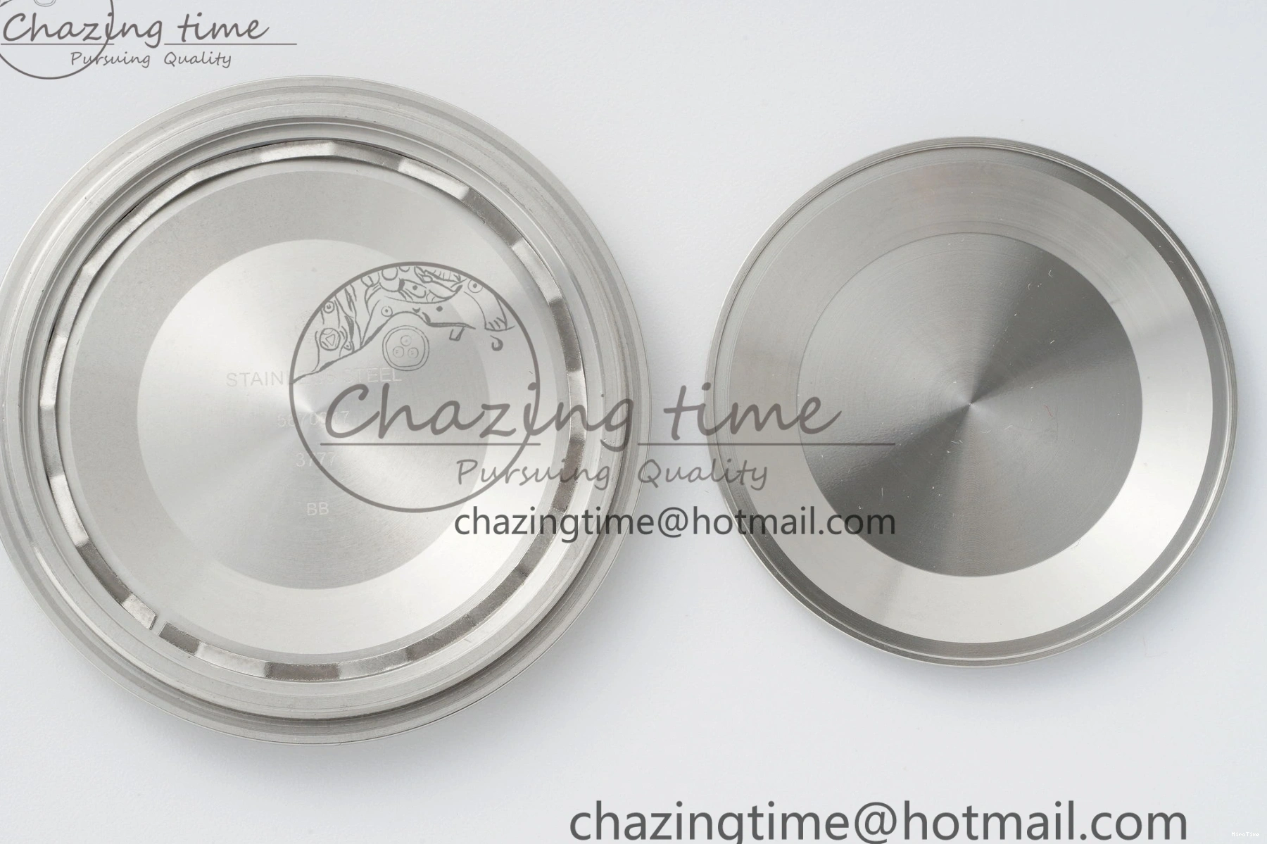 MIROTIME 0312 Bright Pilot Chrono SS AZF 1:1 Best Edition Green Dial on Brown Leather Strap A 7059